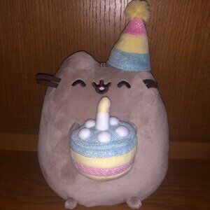 Gund Pusheen- Birthday Pusheen Plush Cat Stuffed Animal 9.5"